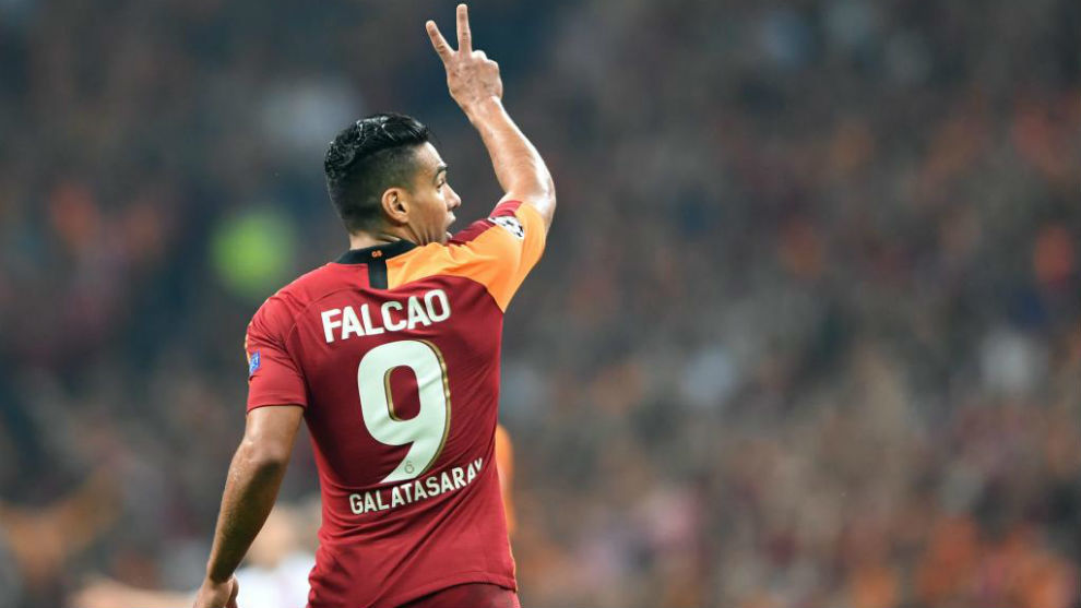 Falcao, en un partido con el Galatasaray.