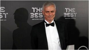 Mourinho, durante la gala de &apos;The Best&apos;.