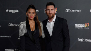 Messi y Antonela.
