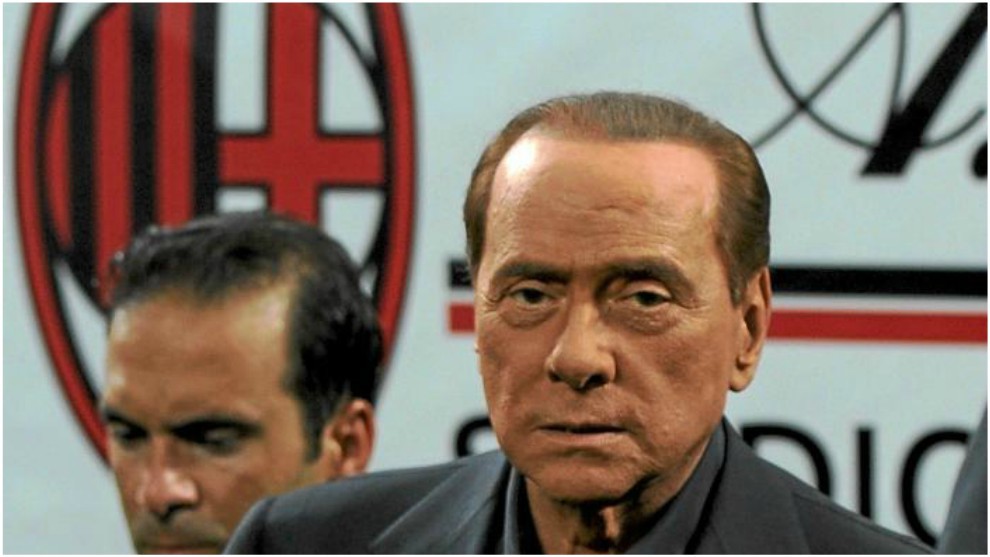 Silvio Berlusconi, tras un Milan-Juventus, en San Siro.