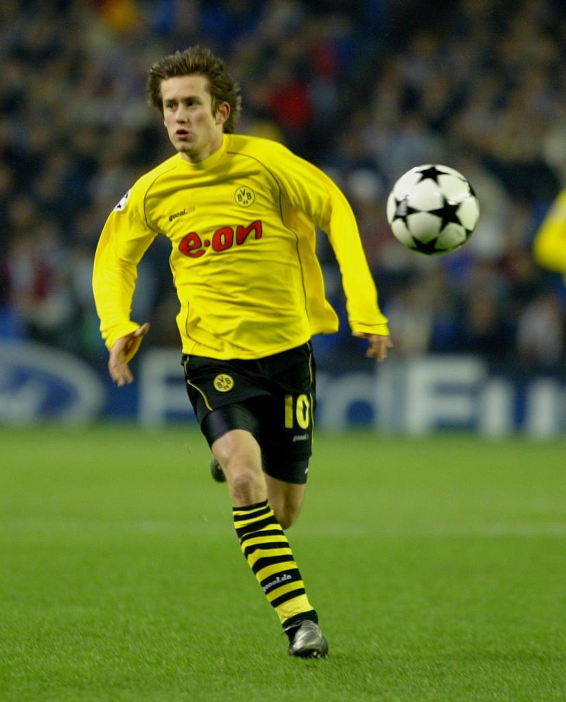 Rosicky por su paso en las filas del Borussia Dortmund, temporada 2002/03.