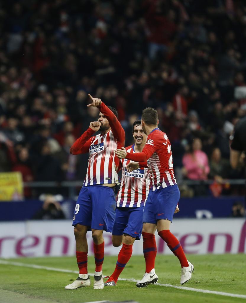 Diego Costa celebrando un gol en el Wanda
