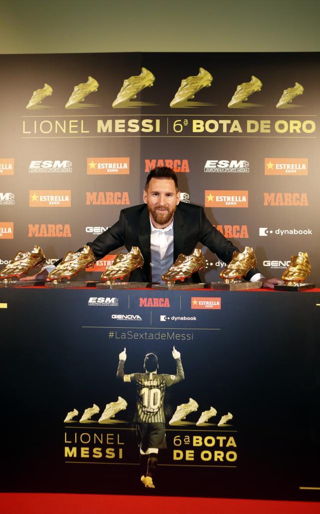 Messi gets his sixth European Golden 