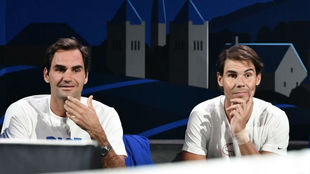 Federer y Nadal, en el banquillo de la Laver Cup