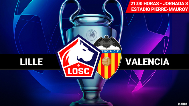 Lille - Valencia: horario, canal y donde ver por TV hoy el partido de...