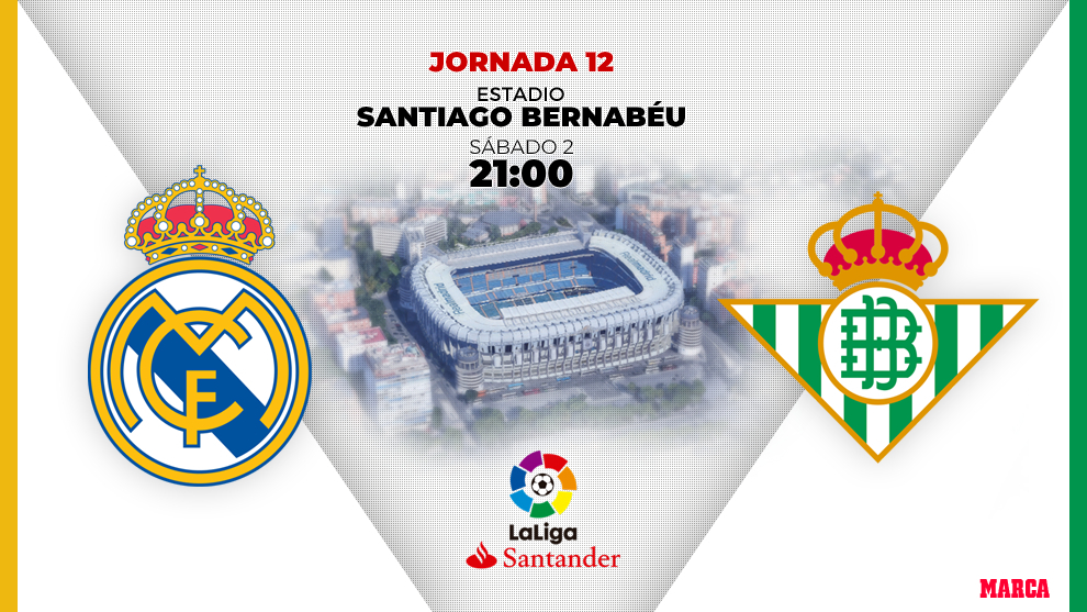 Real Madrid - Betis: horario y dnde ver por TV en directo y online