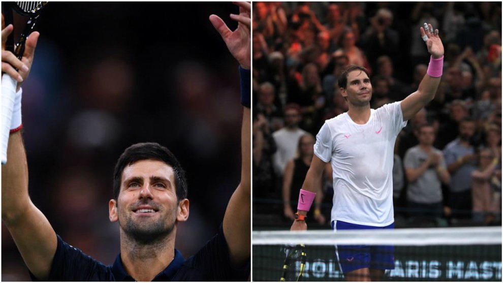 Djokovic y Nadal celebran un triunfo