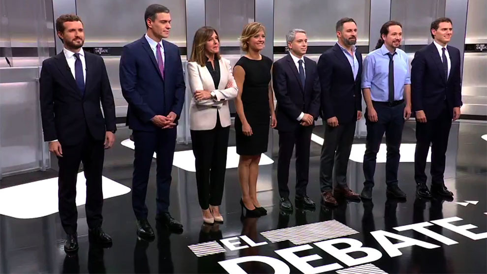 Debate Electoral Elecciones 10 N: Pablo Iglesias, Pedro Snchez,...