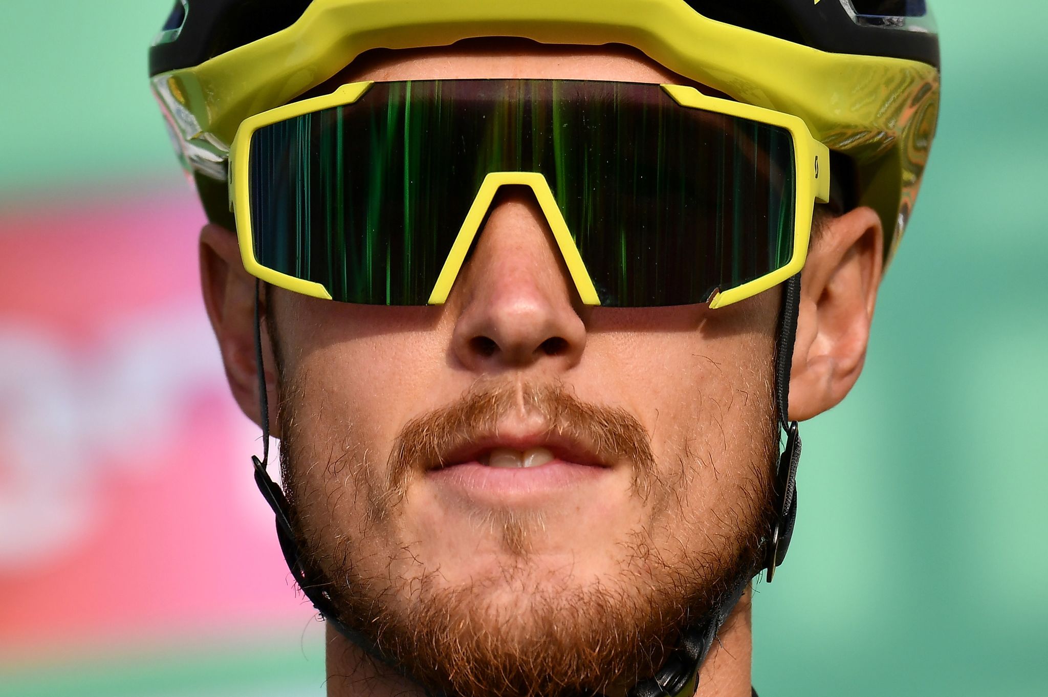 Mitchelton Scott Italian rider Matteo <HIT>Trentin</HIT> waits at the start of the 113rd edition of one-day Classic "Il Lombardia" (Tour of Lombardy) cycling race, on October 12, 2019 in Bergamo. (Photo by MARCO BERTORELLO / AFP)