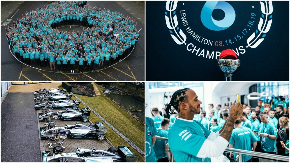 La fiesta de Mercedes en Brackley: seis coches para dominarlos a todos - MARCA.com