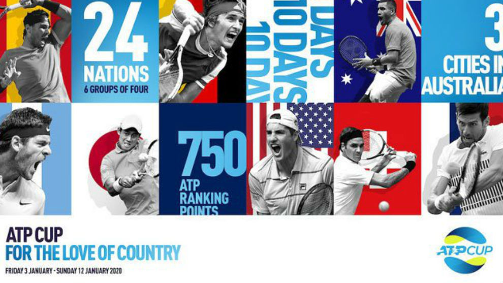 El cartel promocional de la Copa del Mundo ATP