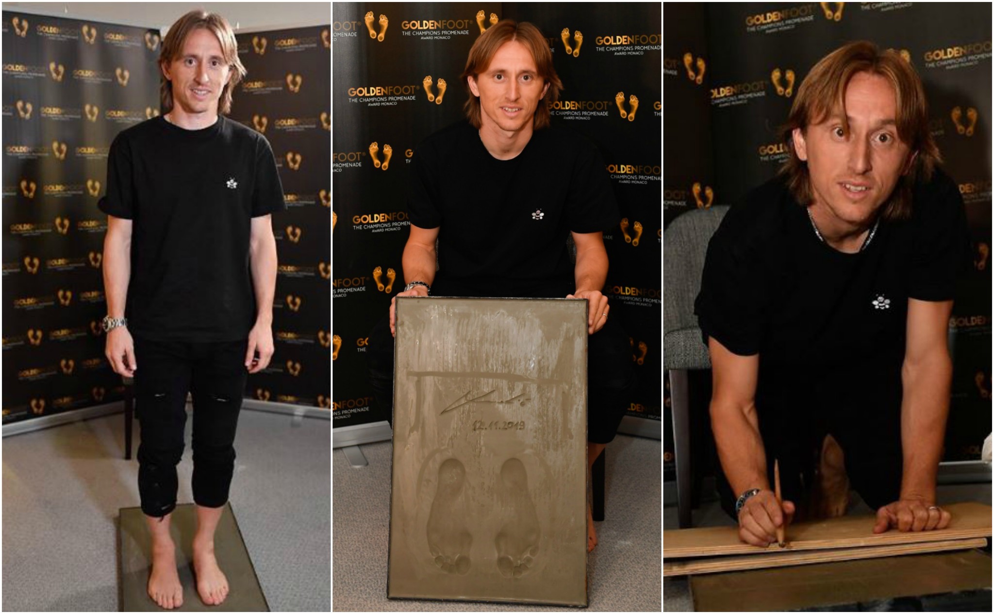 Luka Modric tươi rói nhận giải Bàn chân vàng