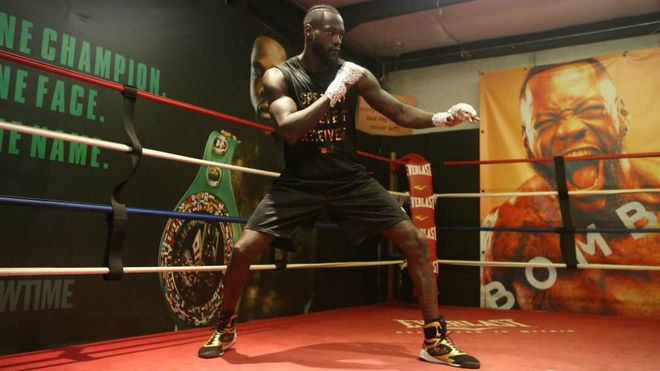 Deontay Wilder (34 aos) entrena para su pelea contra Luis Ortiz.