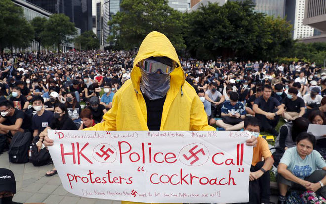Protestas antigubernamentales en Hong Kong.