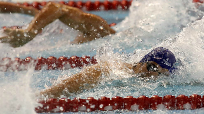 Bruno Ortiz-Caavate durante el Campeonato de Espaa en piscina de...