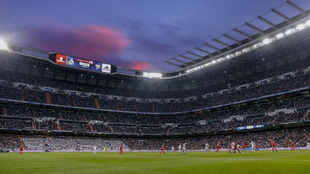Imagen del estadio Santiago Bernabu durante un partido