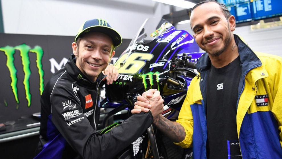 Hamilton, "emocionado" ante su reto con Rossi: "Será un verdadero honor" | Marca.com