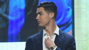 Ronaldo, en la gala de premios de la Serie A.