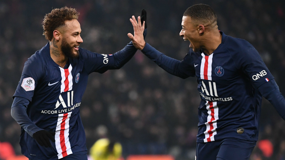 Mbappe and Neymar score as PSG extend lead
