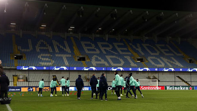 Real Madrid training in Bruges