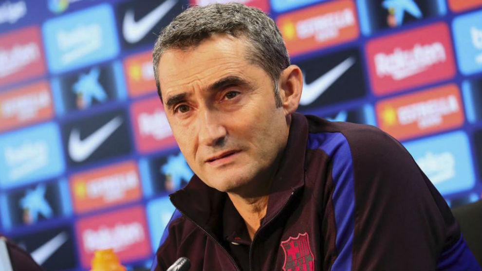 Valverde during his press conference