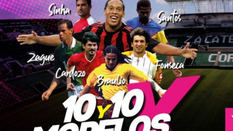 El 10 y 10 por Morelos: Horario para ver hoy en vivo el partido entre Ronaldinho vs Cuauhtémoc Blanco