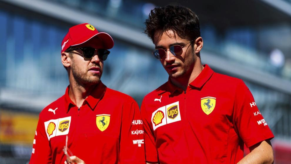 Sbastian Vettel and Charles Leclerc.