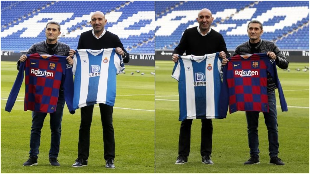 The two photos of Valverde and Abelardo