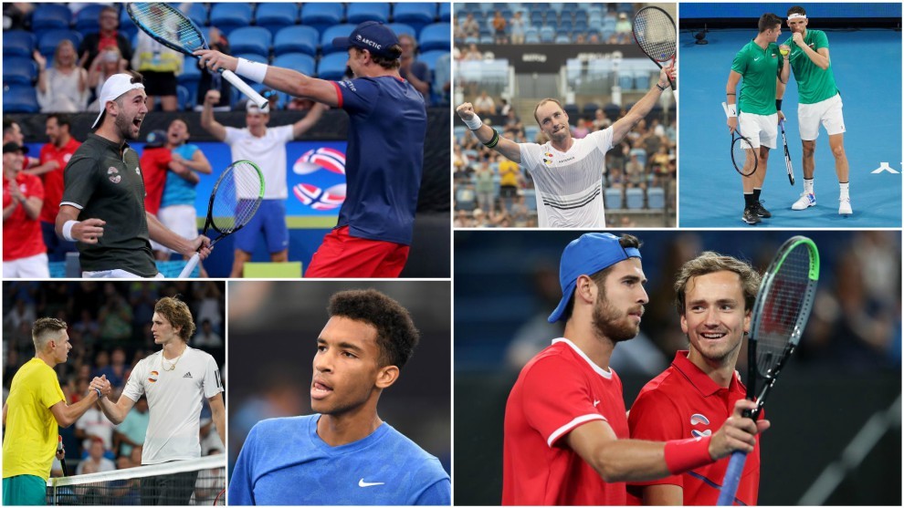 Las sonrisas de la primera jornada de la ATP Cup