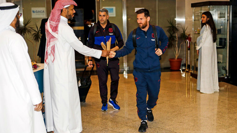 Messi, a su llegada a Arabia Saudita