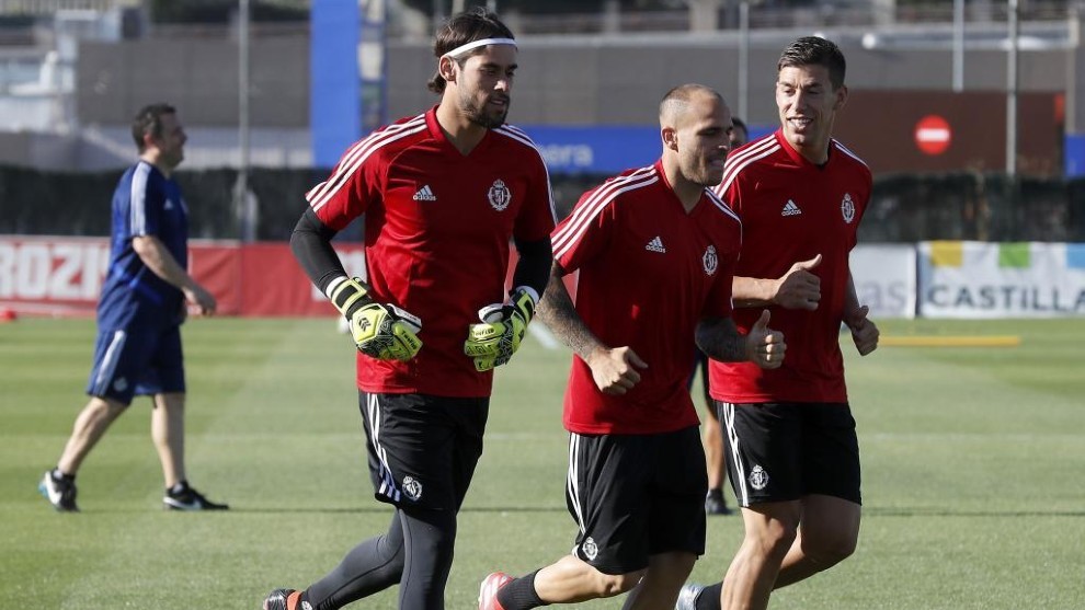 Jose Antonio Caro training with Sandro and Alcaraz last season