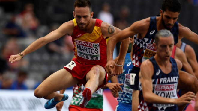 Martos en los 3000m obstculos en los Campeonatos de Europa de...