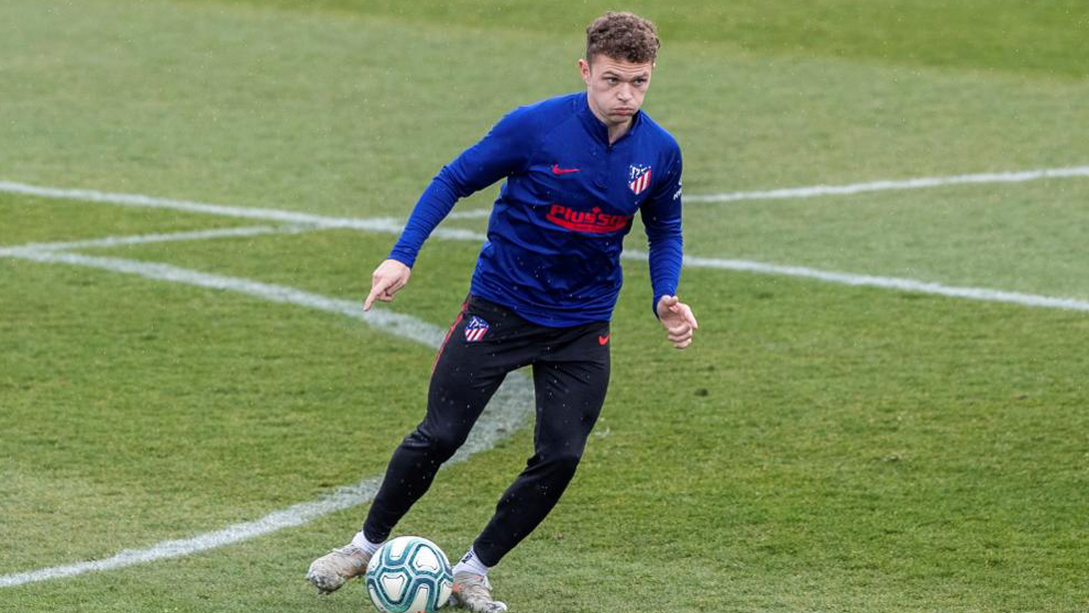 Trippier during Atletico training