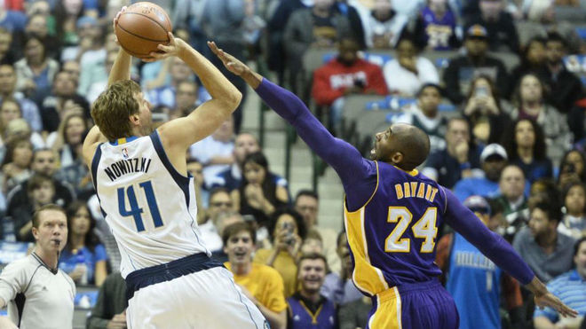 Dirk Nowitzki y Kobe Bryant, uno de los duelos ms vistos en la NBA