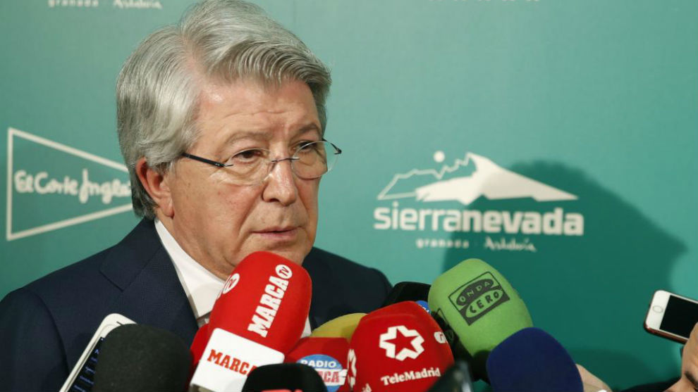 Enrique Cerezo at the Madrid Sporting Press Association awards.
