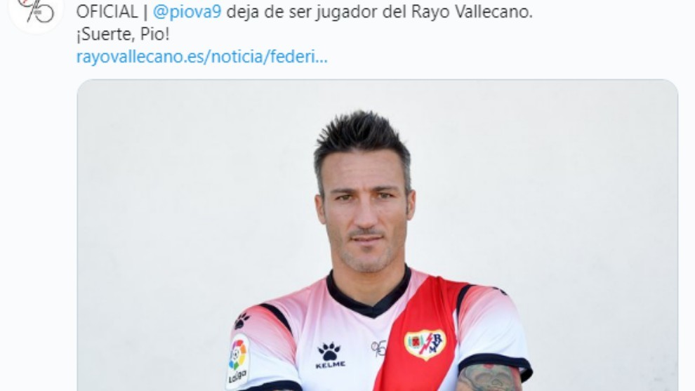 Piovaccari rescinde con el Rayo y firma por el Córdoba