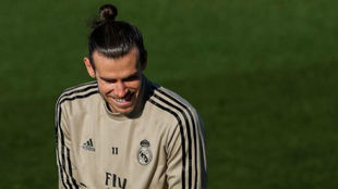 Bale, en una reciente sesin en Valdebebas