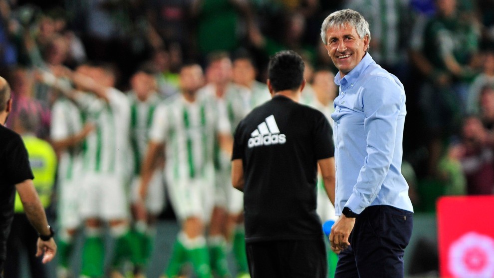 Setien during his time as Betis coach