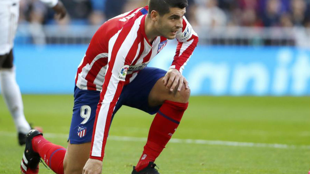 Morata picked up an injury in the Madrid derby