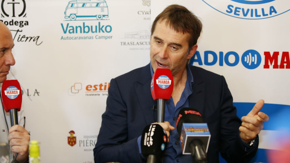 Lopetegui spoke to Radio MARCA in Seville