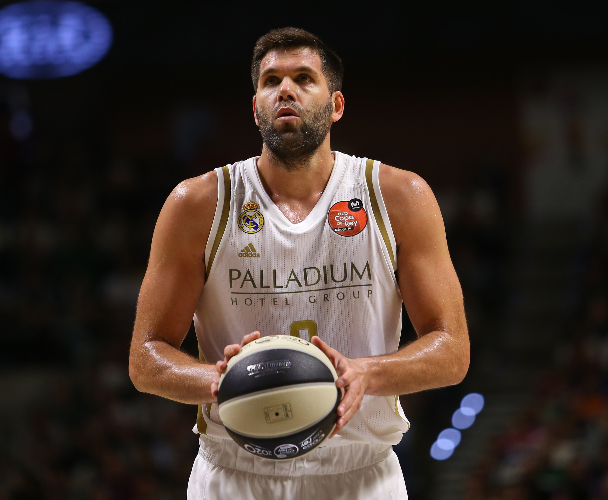 Felipe Reyes, en la semifinal ante el Valencia Basket.