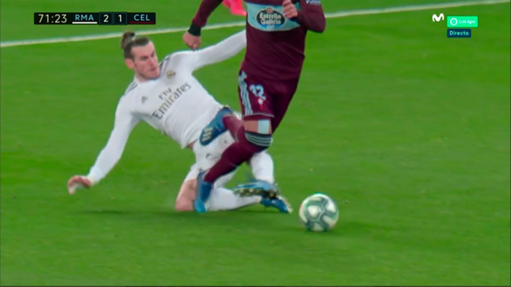 Real Madrid vs Celta: Andujar Oliver: Bale's tackle on ...