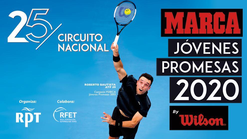 El Circuito Nacional de tenis MARCA Jóvenes Promesas vuelve con 13...