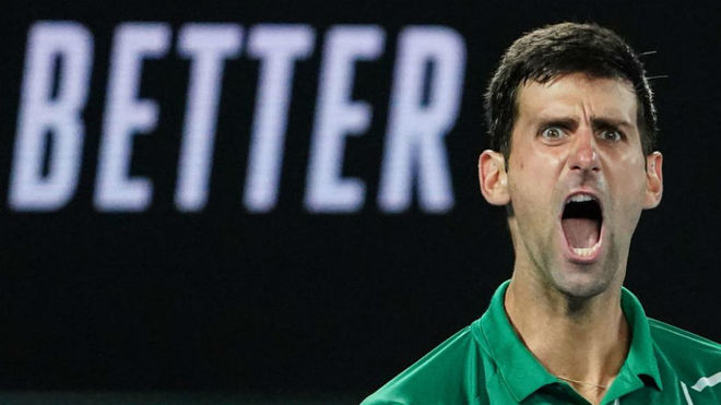 Novack Djokovic, en la final del Open de Australia.