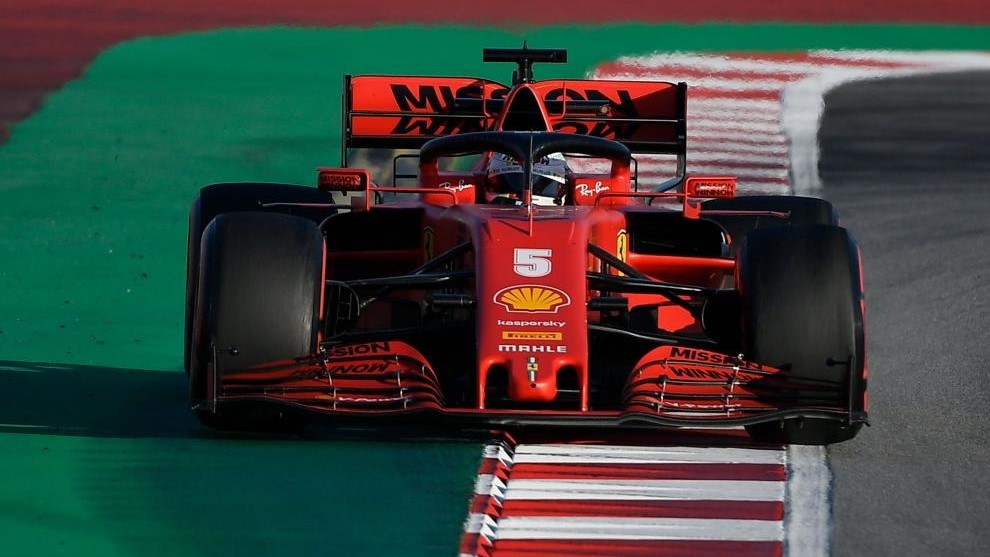 Vettel, en Barcelona.
