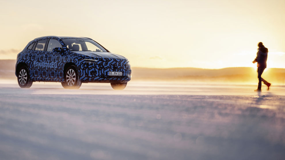 Mercedes EQA: frío extremo para probar el nuevo SUV eléctrico