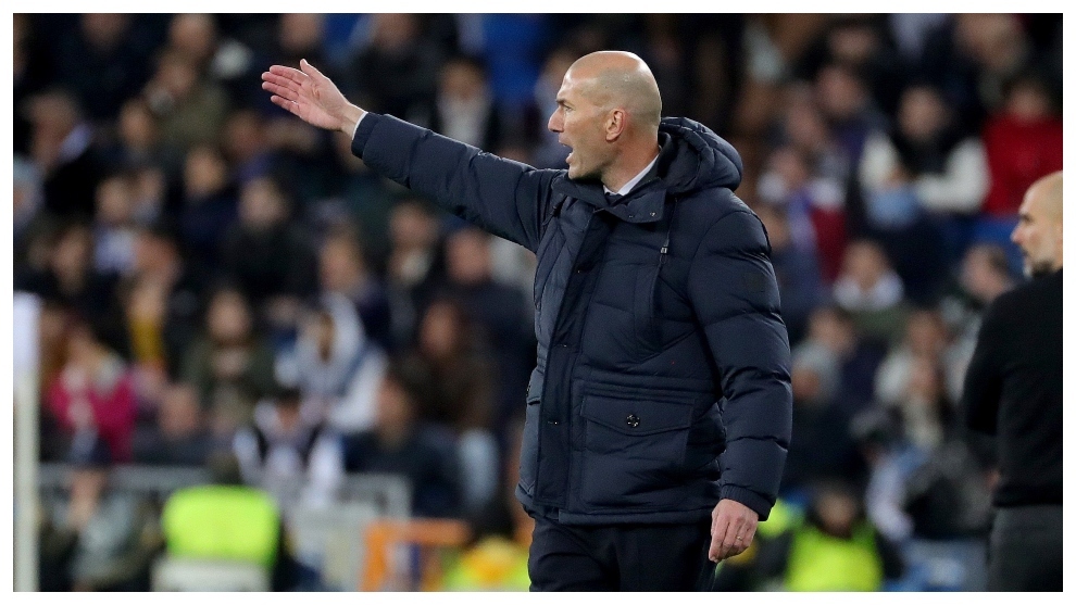 Zidane da rdenes ante el Manchester City-