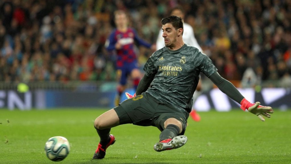 Thibaut Courtois made several key stops against Barcelona