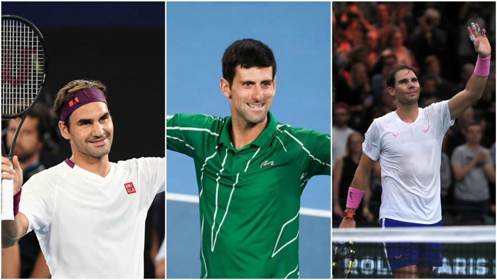 Federer, Djokovic y Nadal