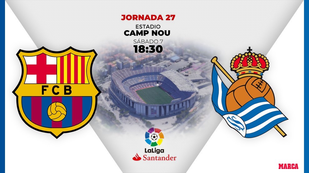 El Barcelona recibe hoy a la Real Sociedad, a las 18:30 horas